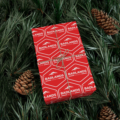 Badlands Media Wrapping Paper (Red and White)