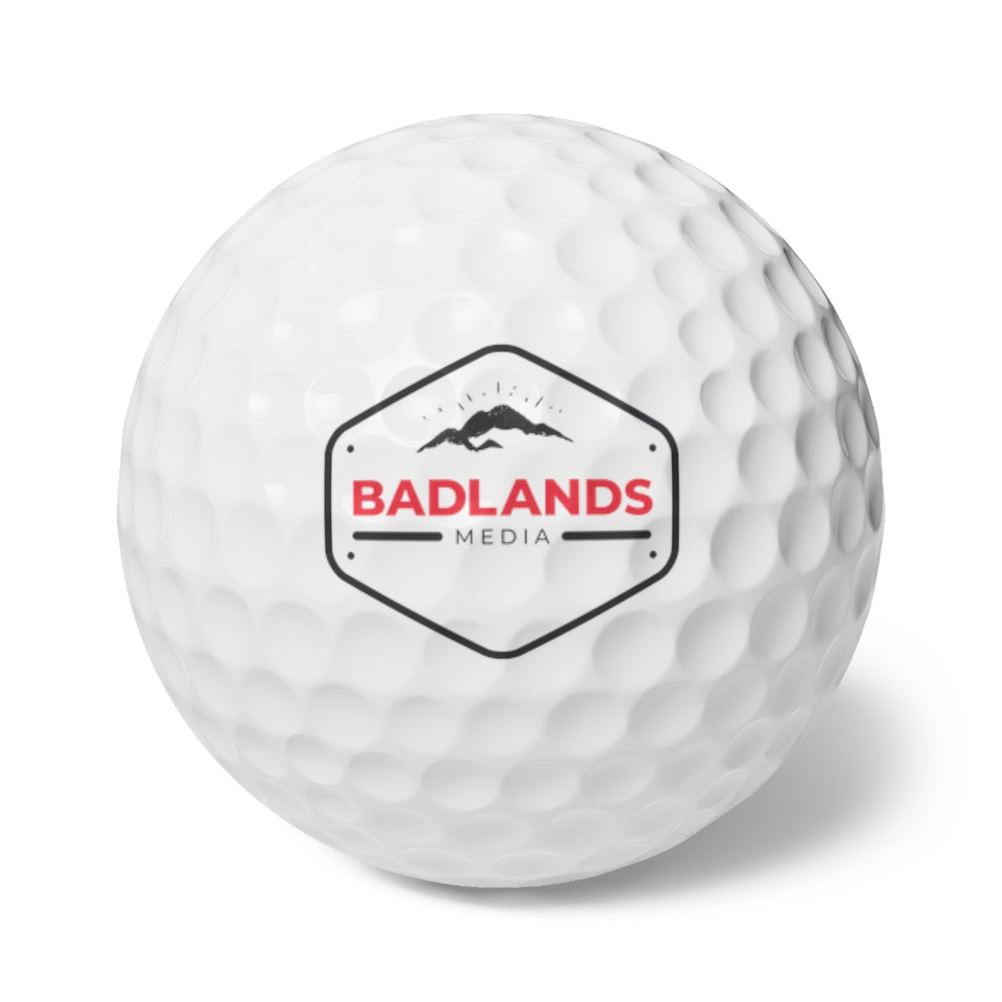 Badlands Media Golf Balls, 6pcs