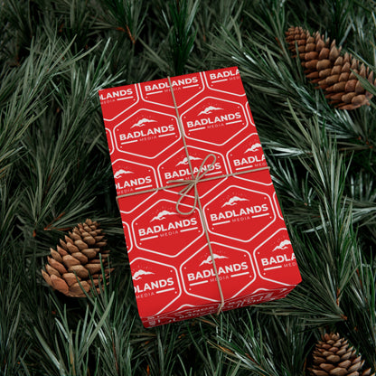 Badlands Media Wrapping Paper (Red and White)