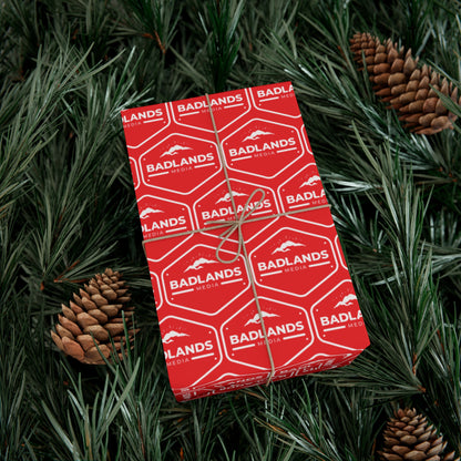 Badlands Media Wrapping Paper (Red and White)