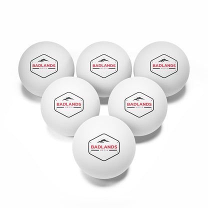 Badlands Media Ping Pong Balls, 6 pcs