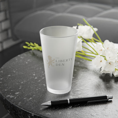 The Liberty Den Frosted Pint Glass