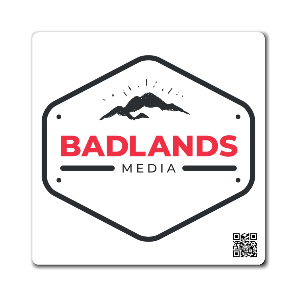 Badlands Media Square Magnet