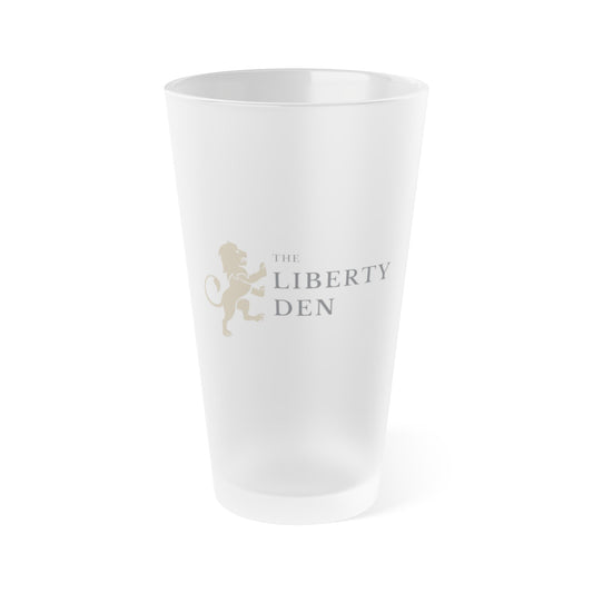 The Liberty Den Frosted Pint Glass