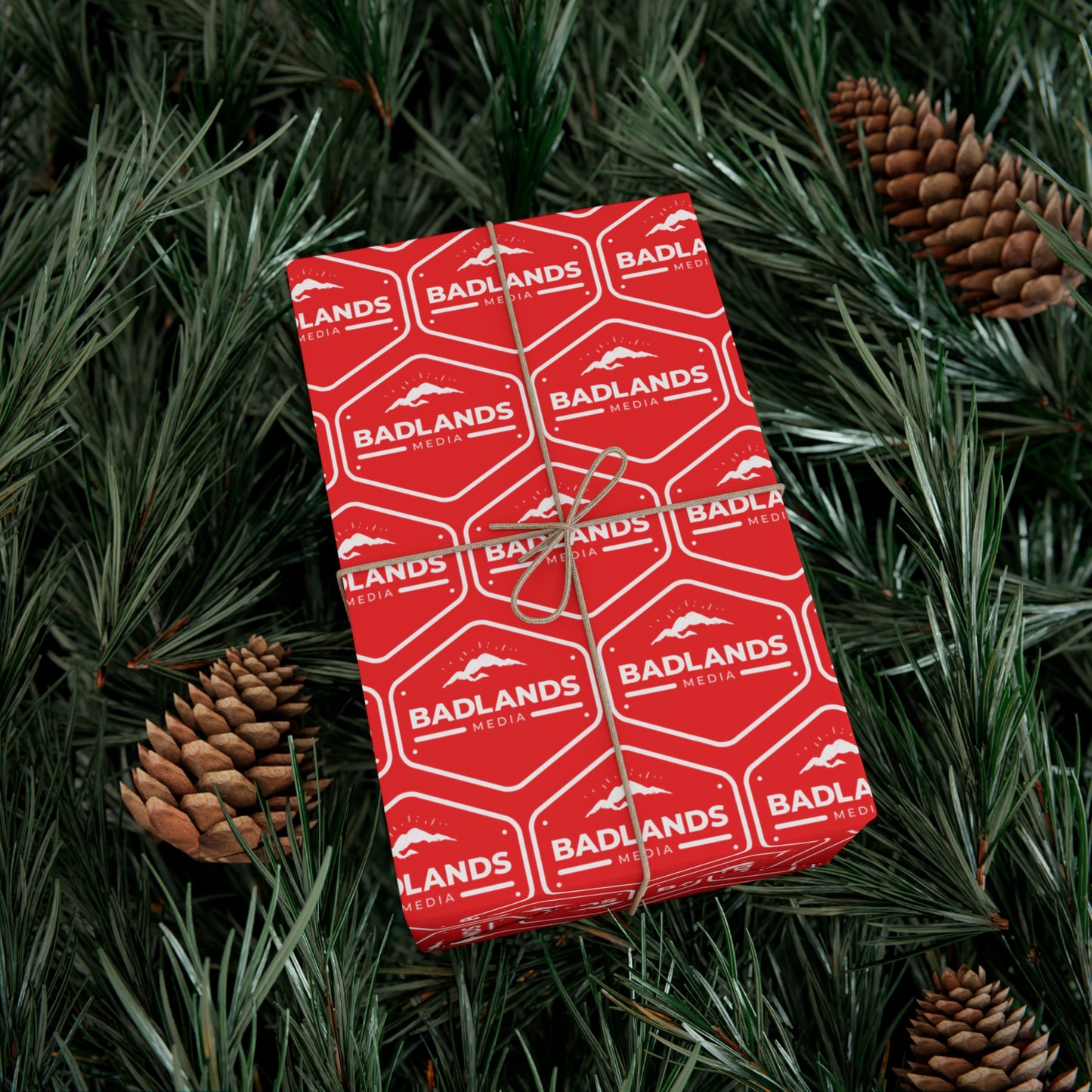 Badlands Media Wrapping Paper (Red and White)