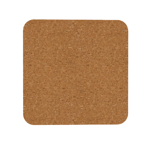 Badlands Cork-Back Coaster in cream