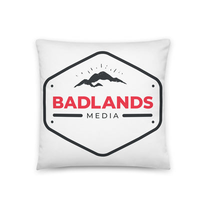 Badlands Square Pillow in white