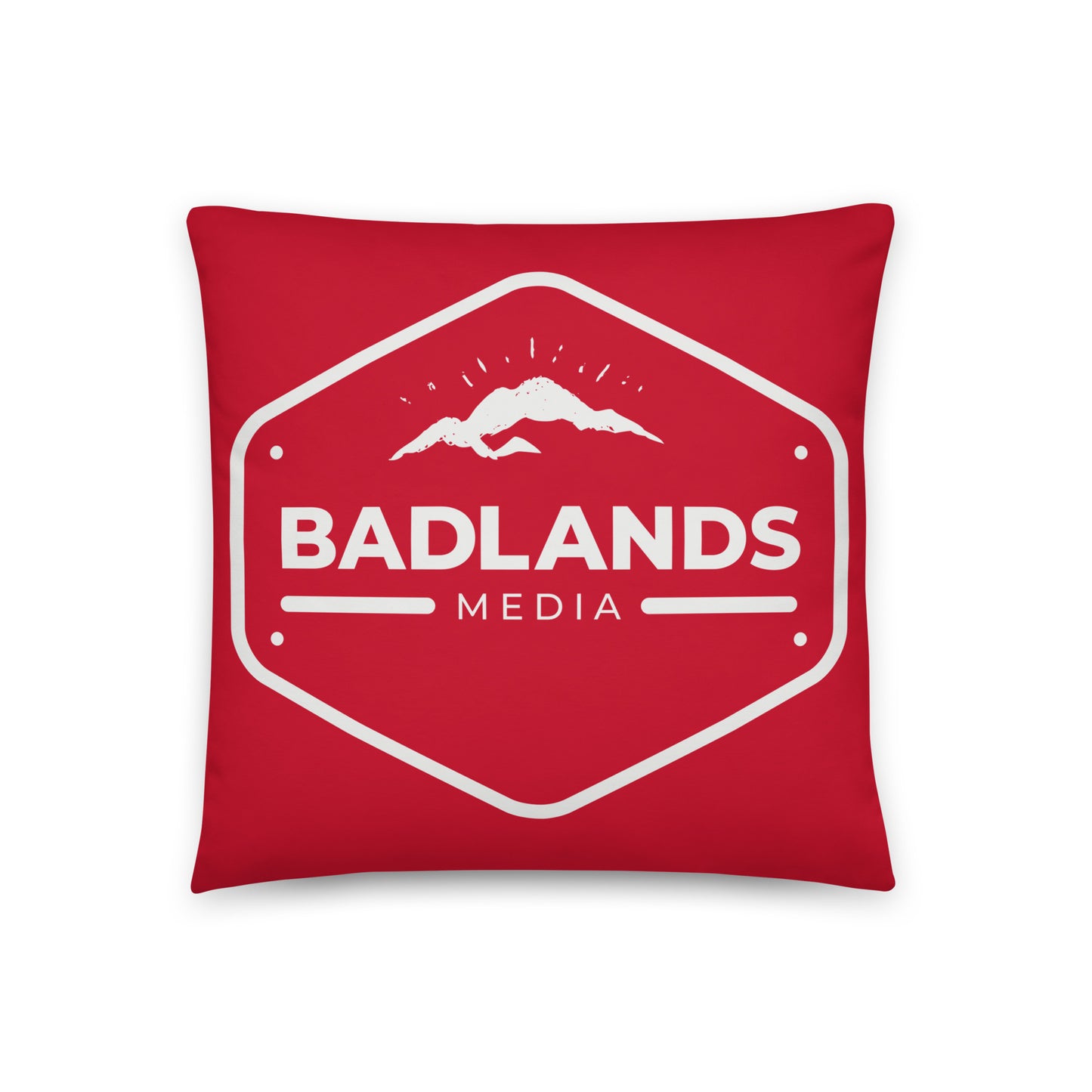 Badlands Square Pillow in cherry