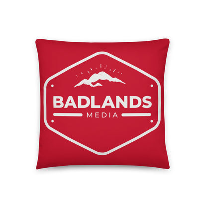 Badlands Square Pillow in cherry