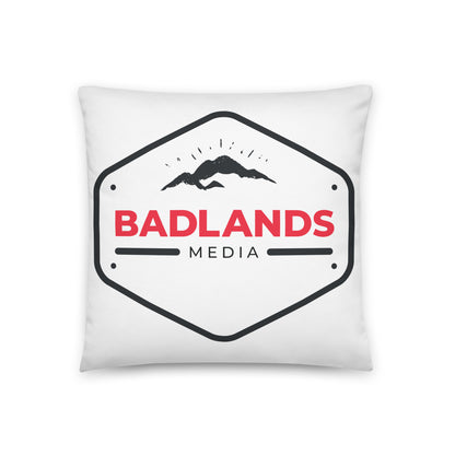 Badlands Square Pillow in white