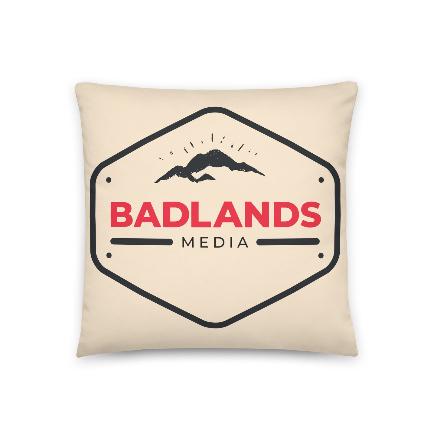 Badlands Square Pillow in cream