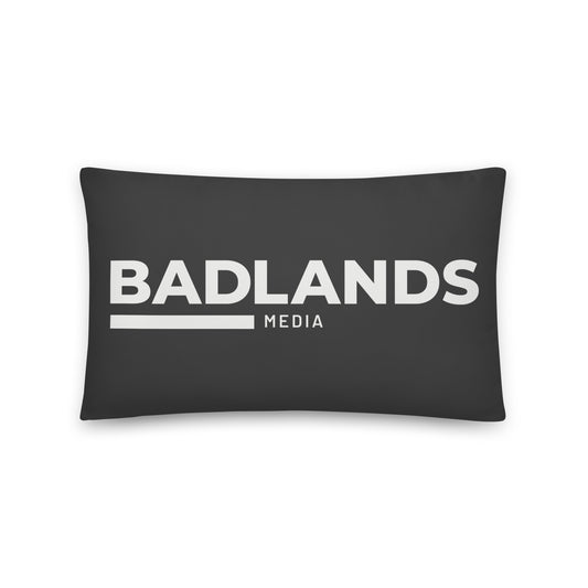 Badlands Lumbar Pillow in charcoal