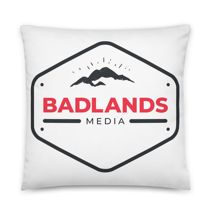 Badlands Square Pillow in white