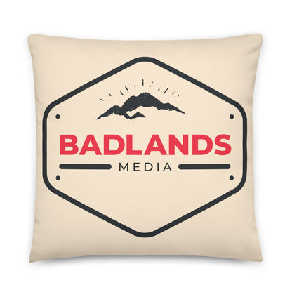 Badlands Square Pillow in cream