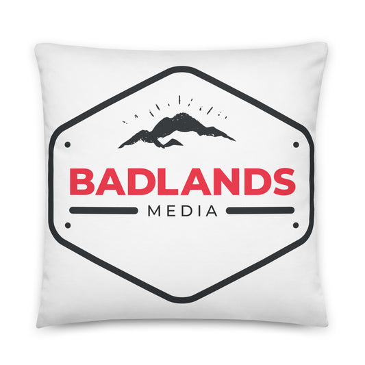 Badlands Square Pillow in white