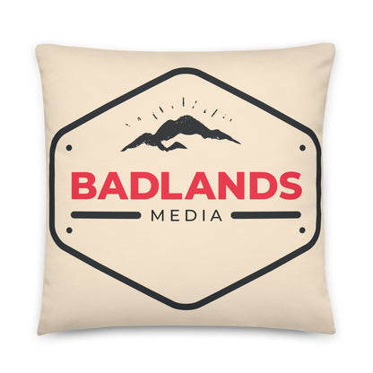 Badlands Square Pillow in cream