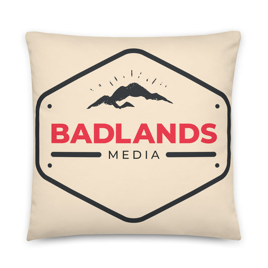 Badlands Square Pillow in cream