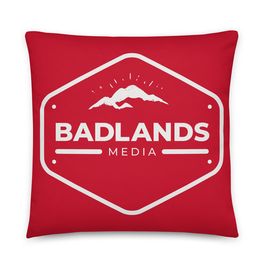 Badlands Square Pillow in cherry