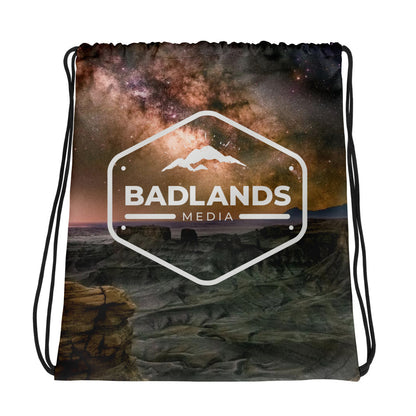 Badlands Drawstring Bag in desert nebula