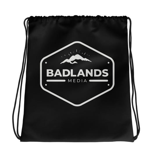 Badlands Drawstring Bag in black
