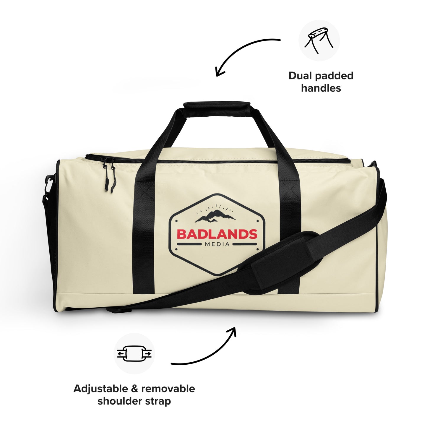 Badlands Extra Large Duffle Bag in cream