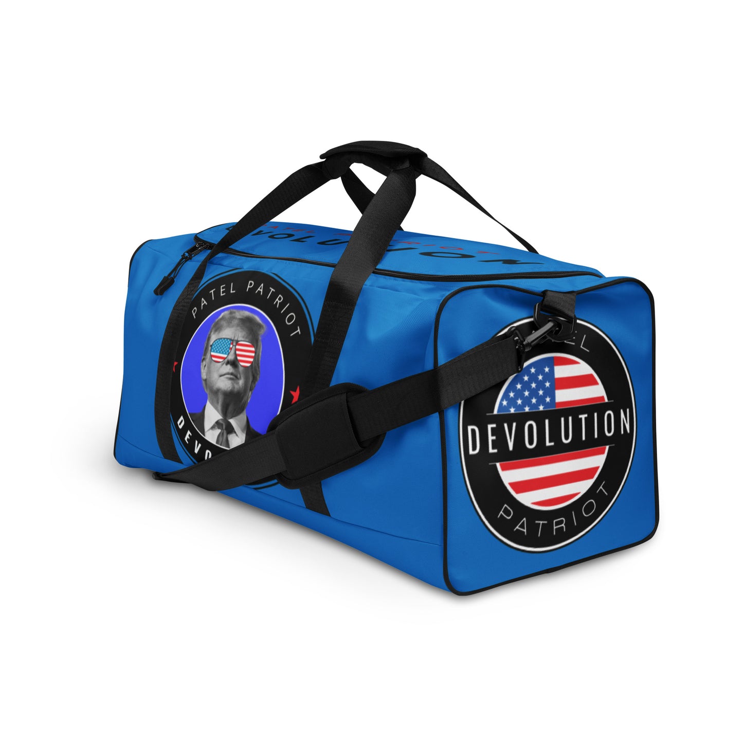 Trump Devolution Duffle bag (electric blue)