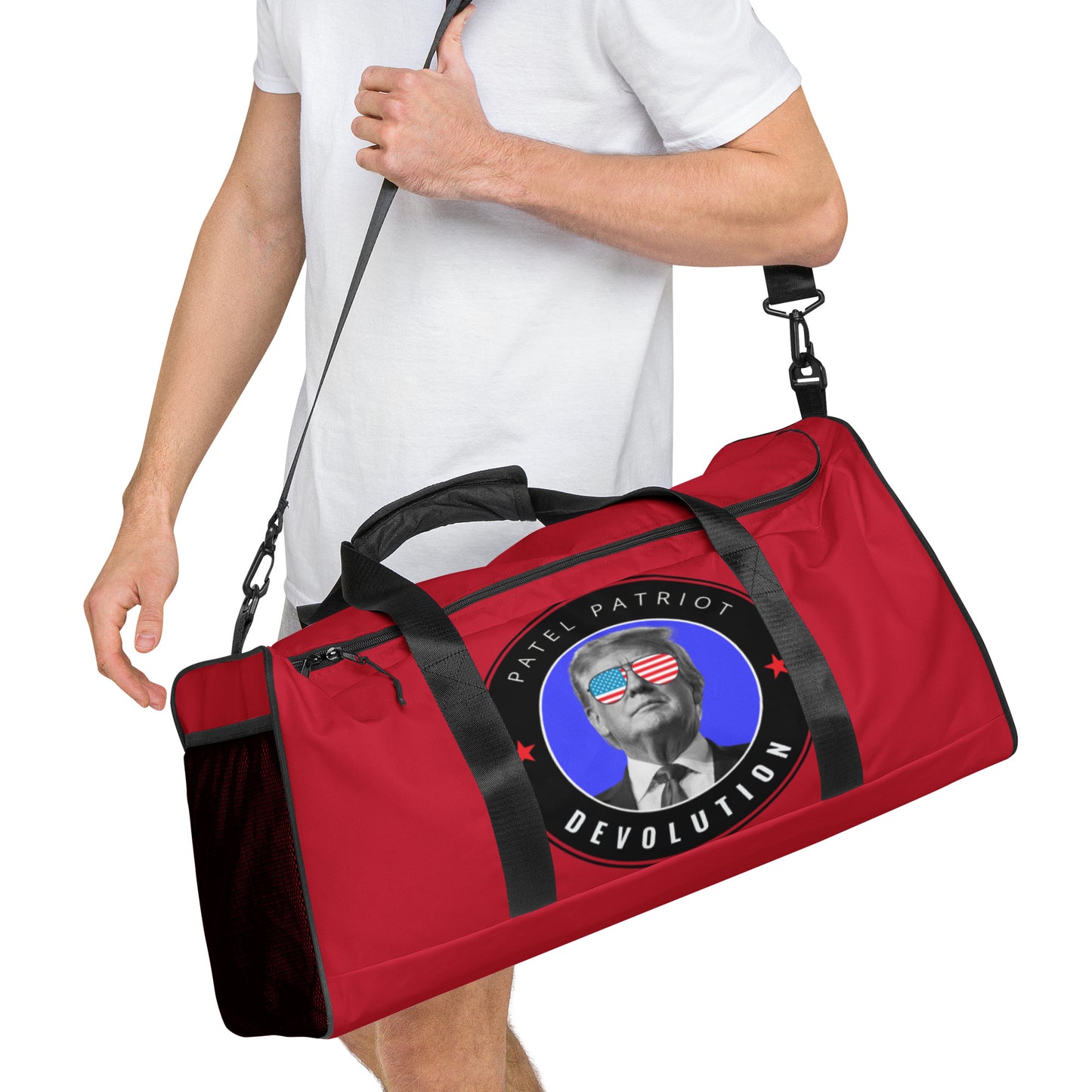 Trump Devolution Duffle bag (cherry)