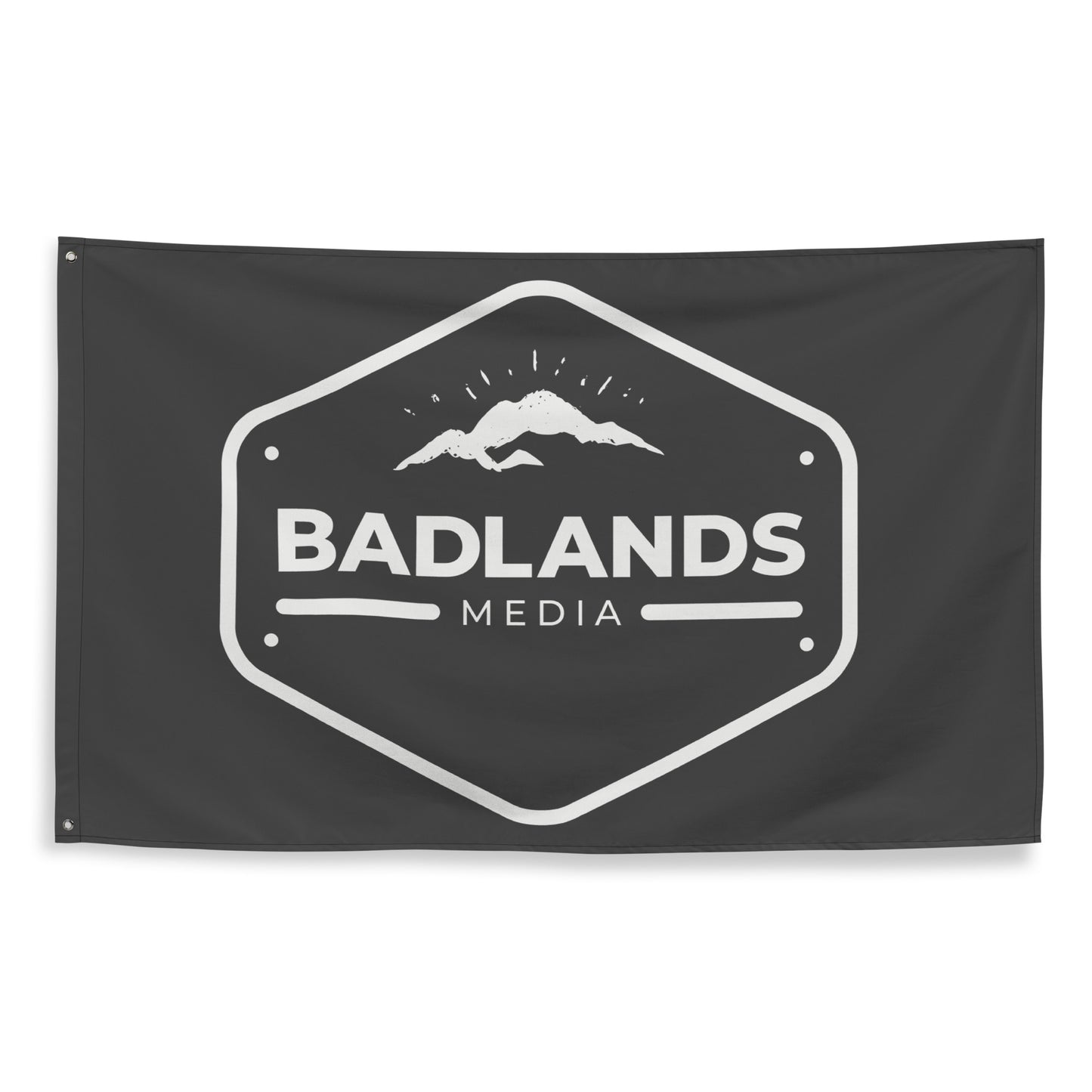 Badlands Logo Flag in black