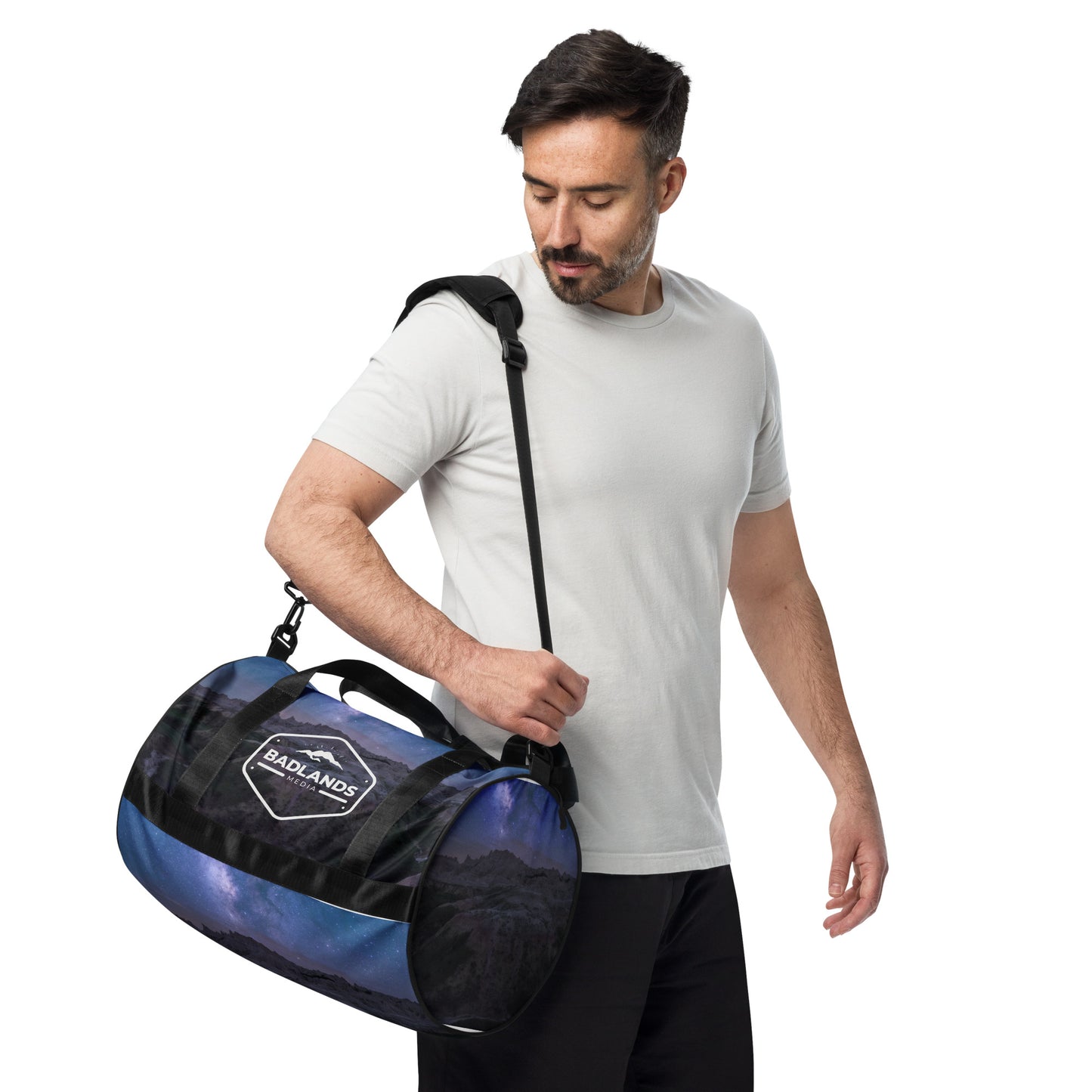 Badlands Medium Duffle Bag in midnight nebula