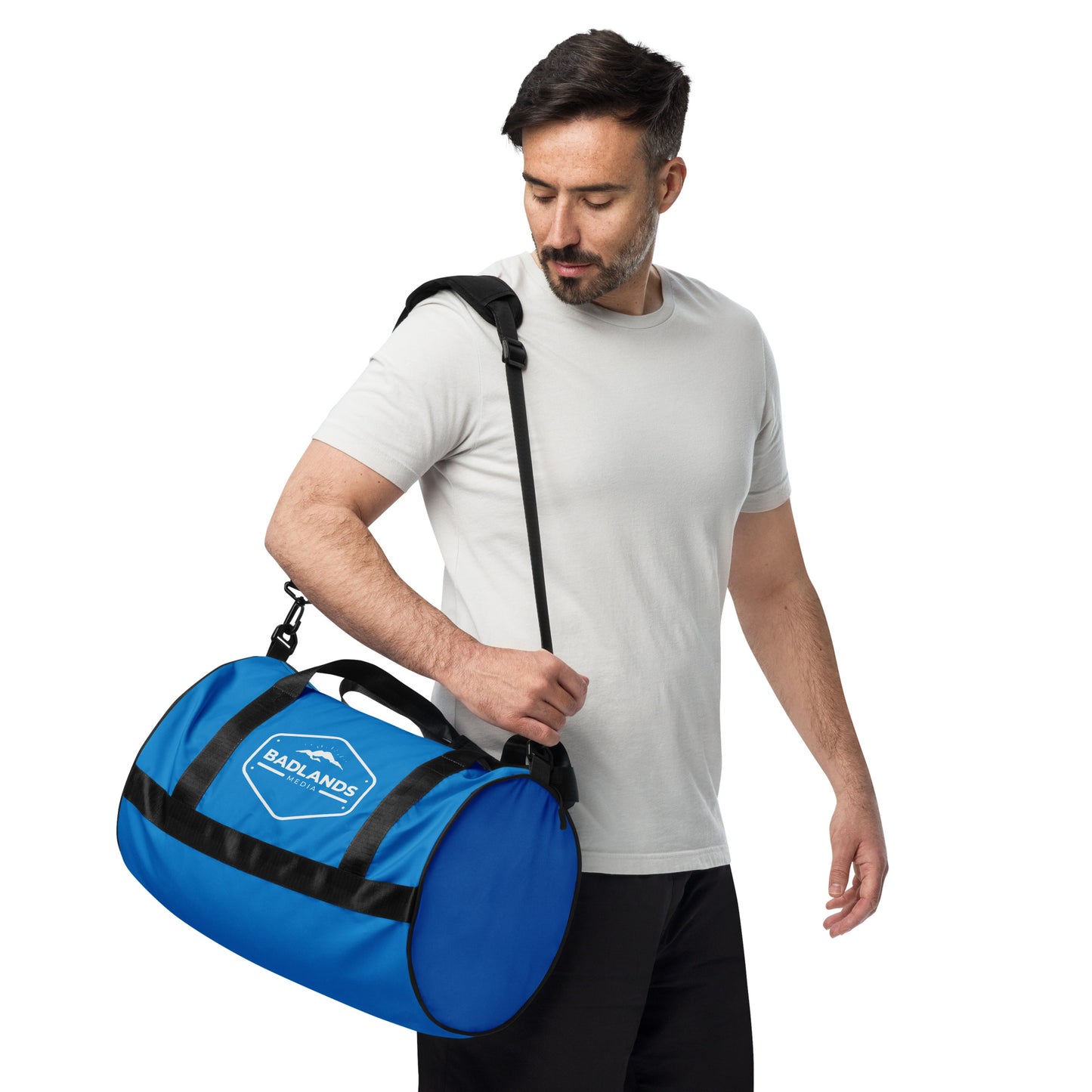 Badlands Medium Duffle Bag in electric blue