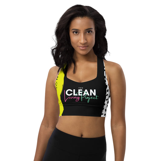 The Clean Living Project Longline Sports Bra (80s)