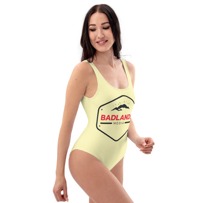 Badlands One-Piece Swimsuit in lemon meringue