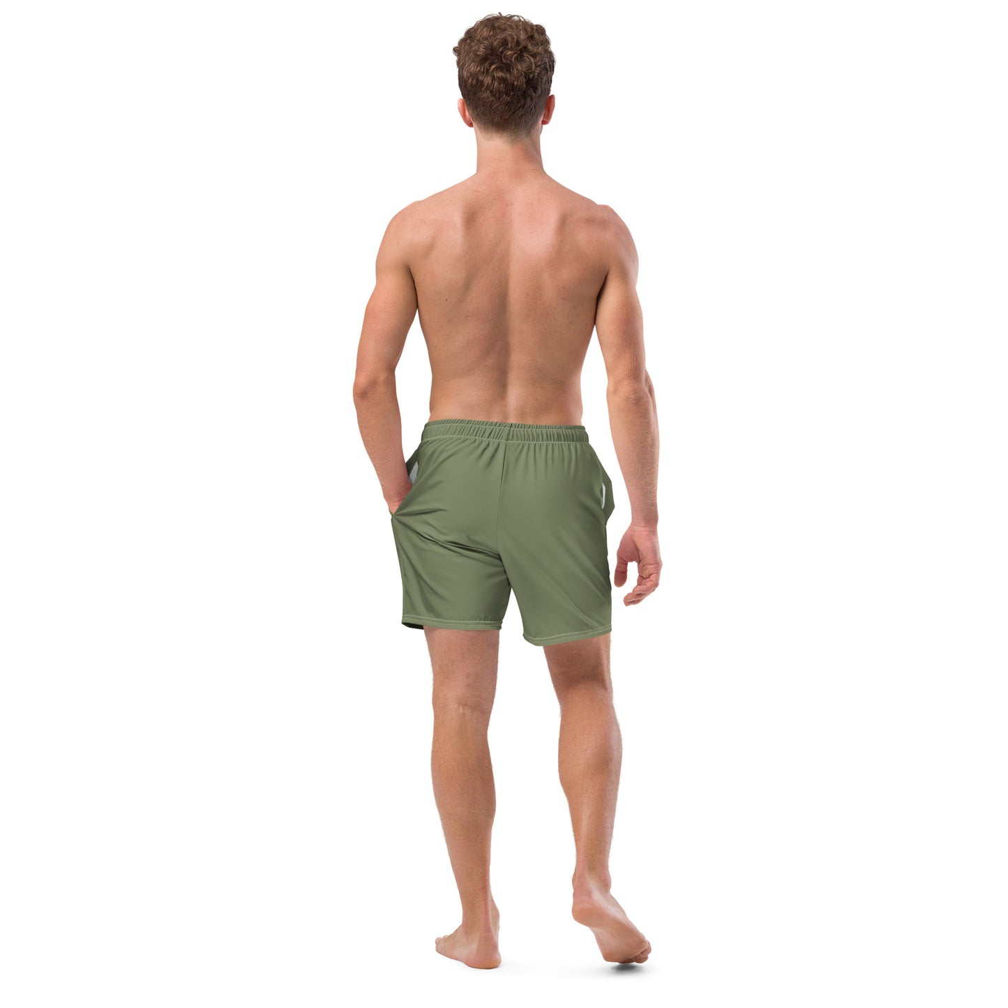 Badlands Men's Swim Trunks in army green