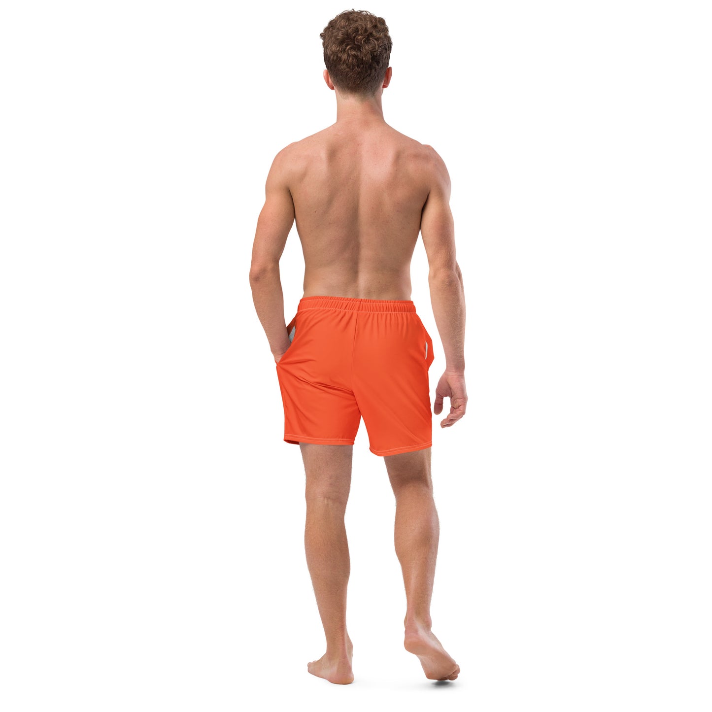 Badlands Men's Swim Trunks in electric orange