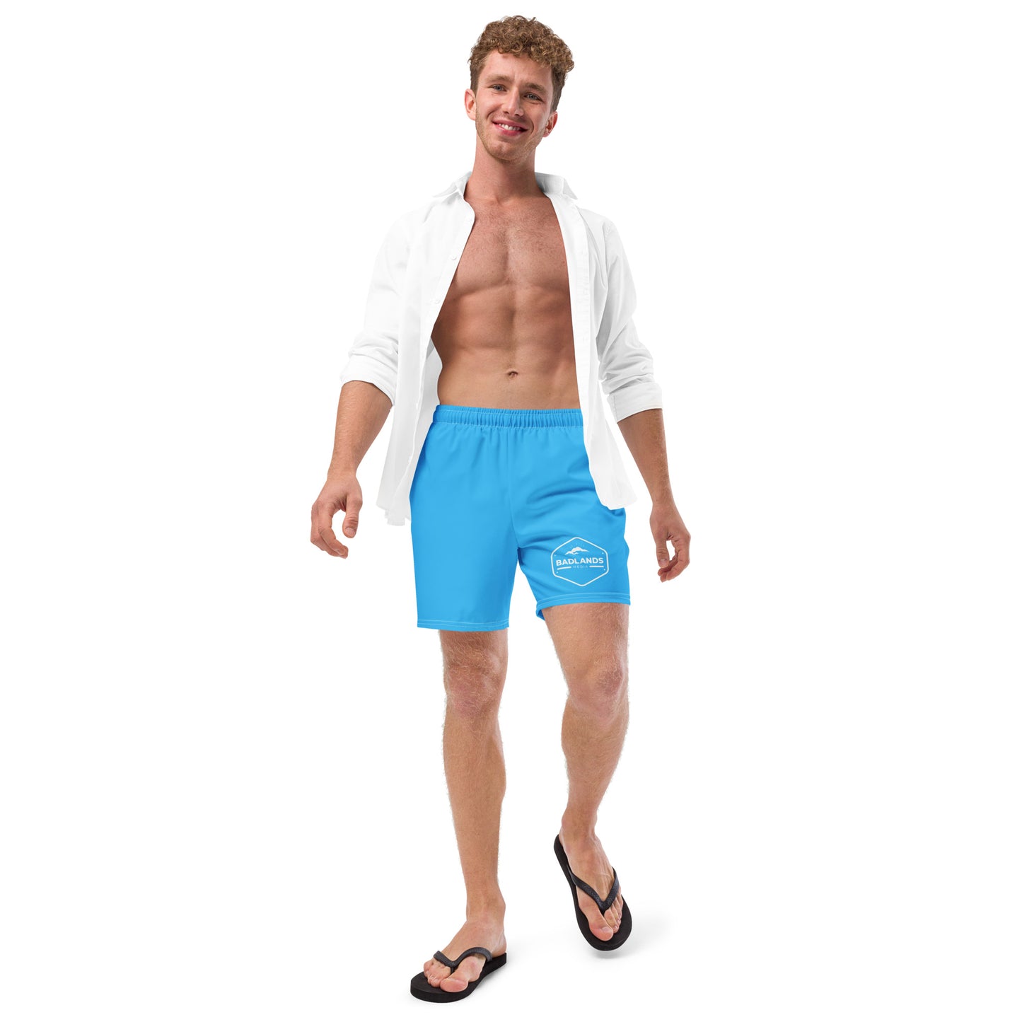 Badlands Men's Swim Trunks in electric blue