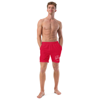 Badlands Men's Swim Trunks in cherry