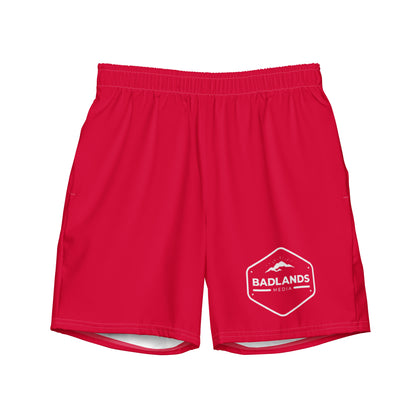 Badlands Men's Swim Trunks in cherry