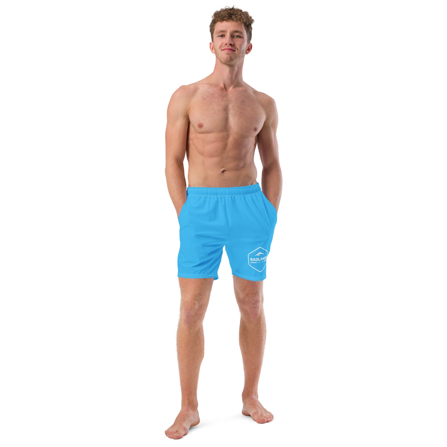 Badlands Men's Swim Trunks in electric blue