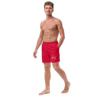 Badlands Men's Swim Trunks in cherry