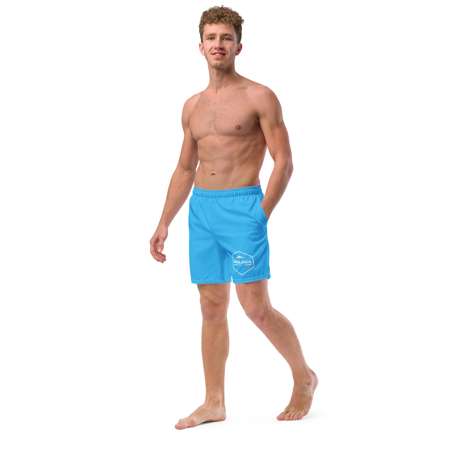 Badlands Men's Swim Trunks in electric blue