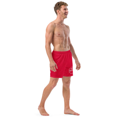 Badlands Men's Swim Trunks in cherry