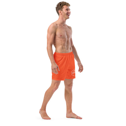 Badlands Men's Swim Trunks in electric orange