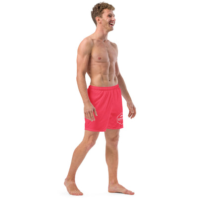 Badlands Men's Swim Trunks in electric pink