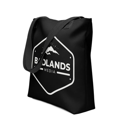 Badlands Tote Bag in black