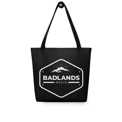 Badlands Tote Bag in black