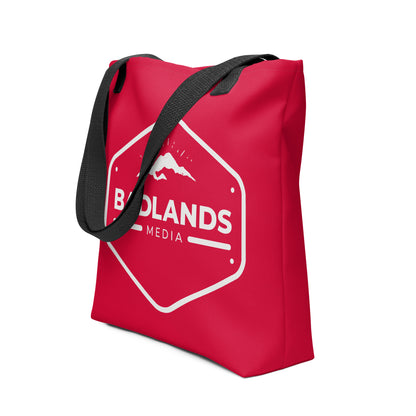 Badlands Tote Bag in cherry