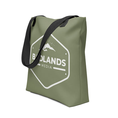 Badlands Tote Bag in olive