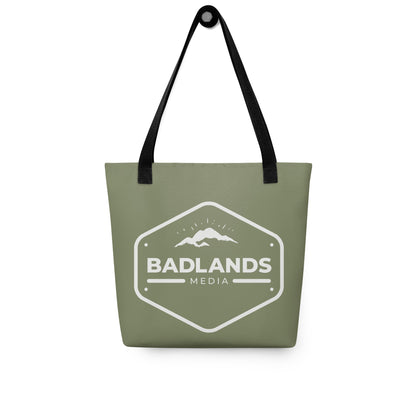 Badlands Tote Bag in olive