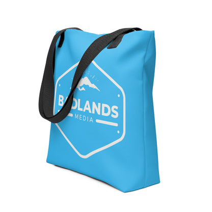 Badlands Tote Bag in electric blue