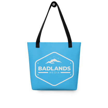 Badlands Tote Bag in electric blue